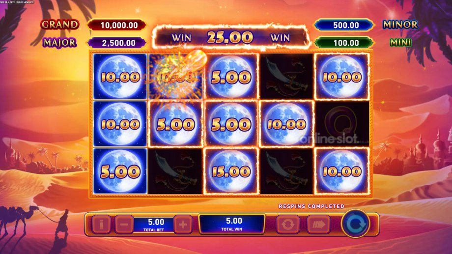 jinns moon fire blaze jackpots slot fire blaze respin feature
