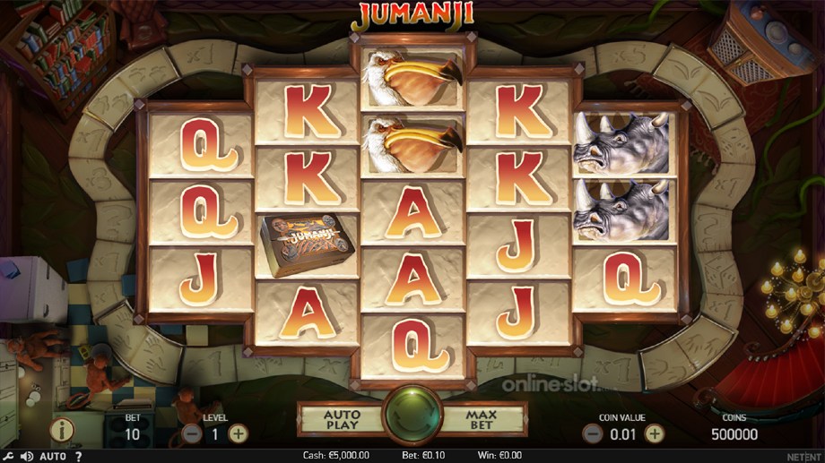 jumanji slot base game