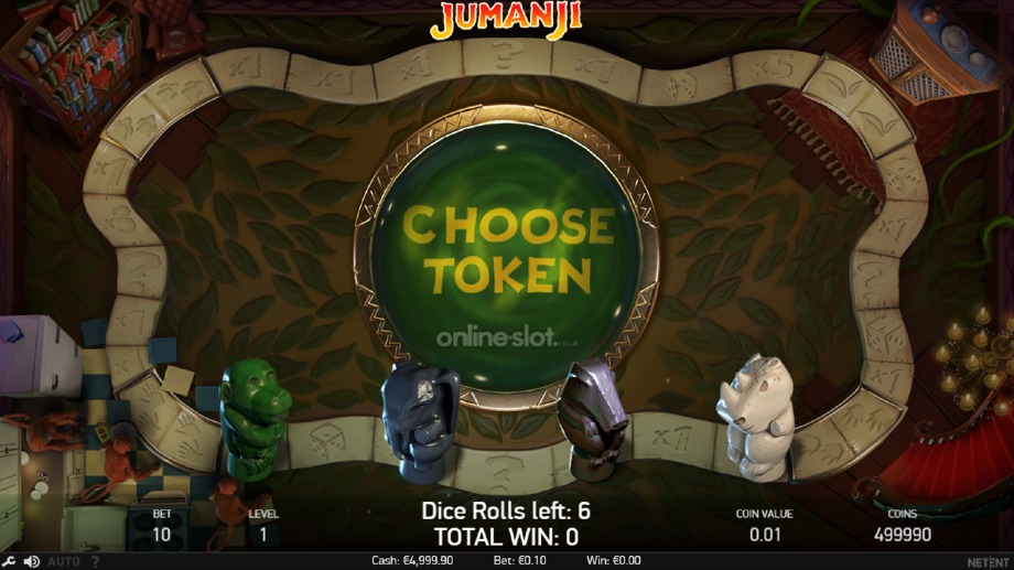 jumanji slot board game