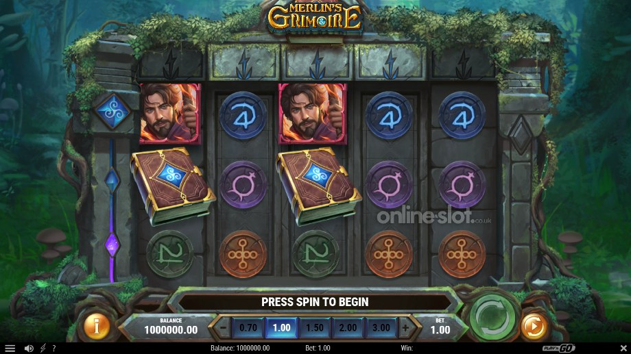 merlins grimoire slot base game