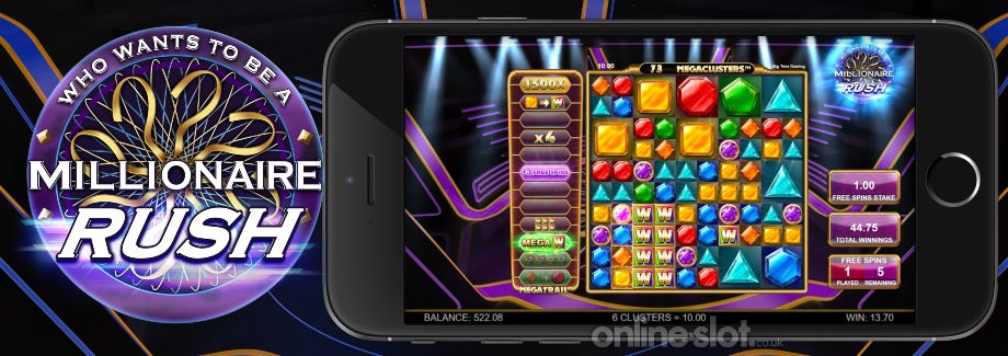 millionaire rush mobile slot