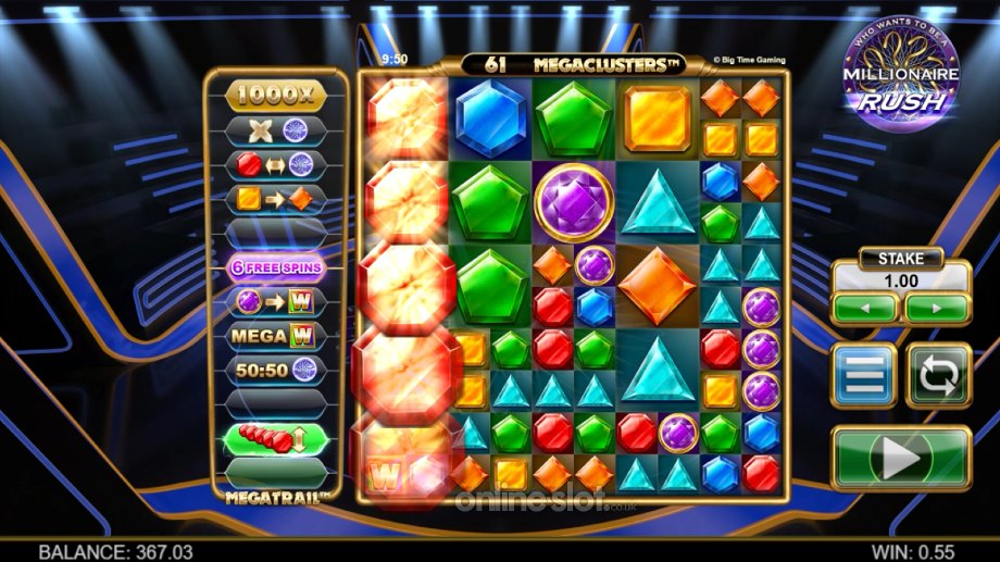 millionaire rush slot megatrail feature