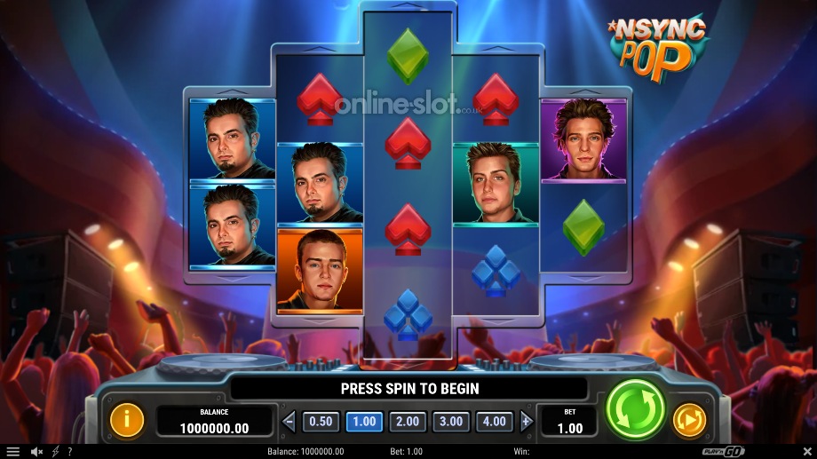 nsync pop slot base game