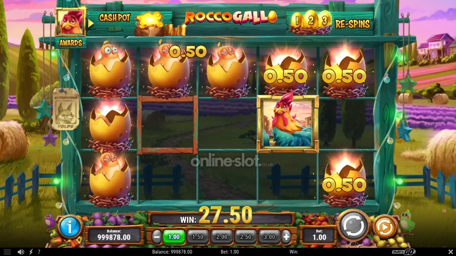 rocco gallo slot instant prize bonus feature