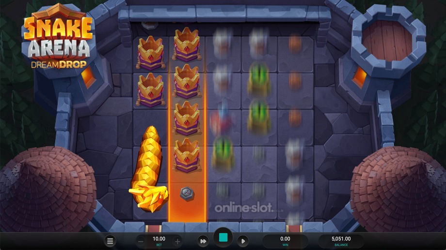 snake arena dream drop slot free spins feature