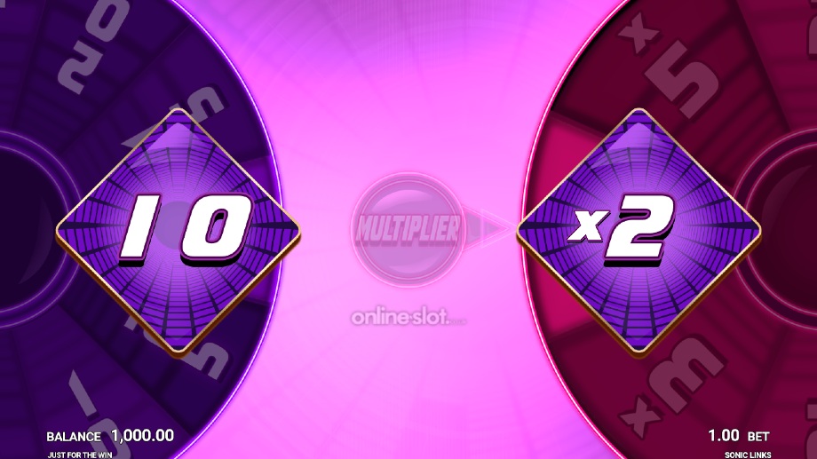 sonic links slot free spins feature