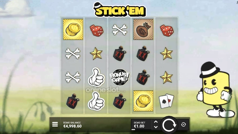 stick em slot base game