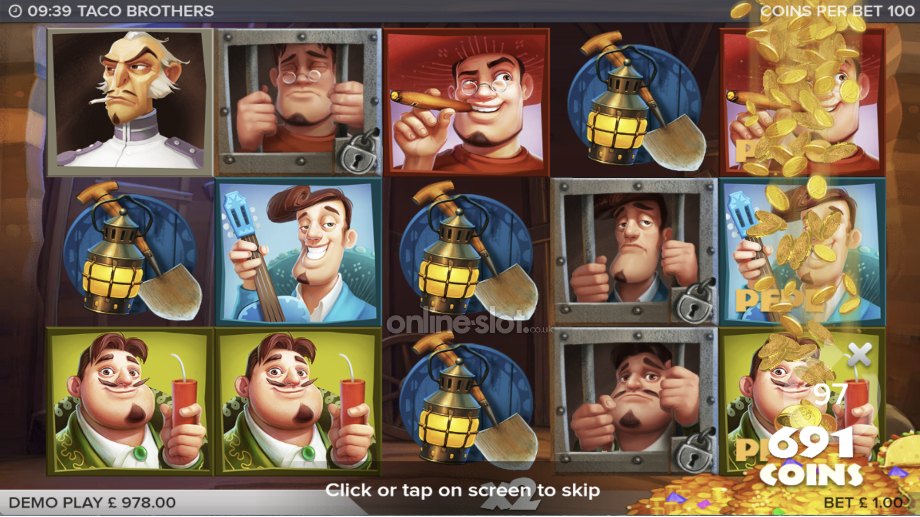 taco brothers slot wild escape free spins feature