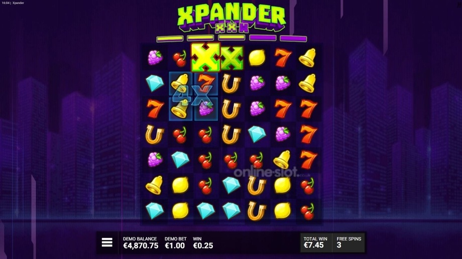 xpander slot free spins feature
