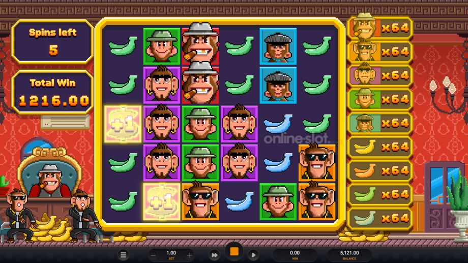 banana town slot free spins feature