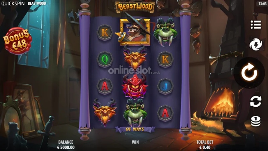 beastwood slot base game