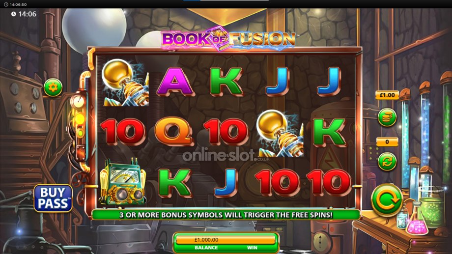 book of fusion slot base game