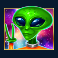 cosmic cash slot green alien symbol