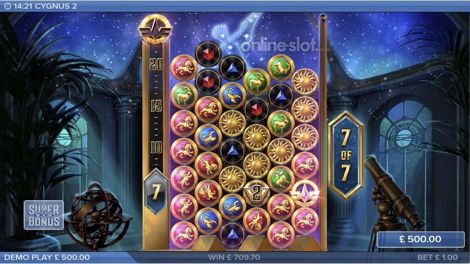 cygnus 2 slot free drops feature