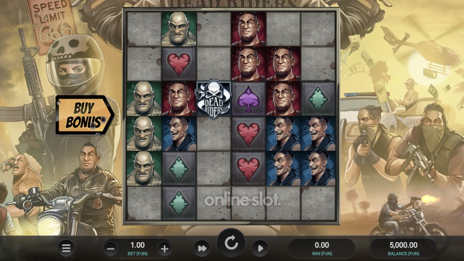 dead riders trail slot base game