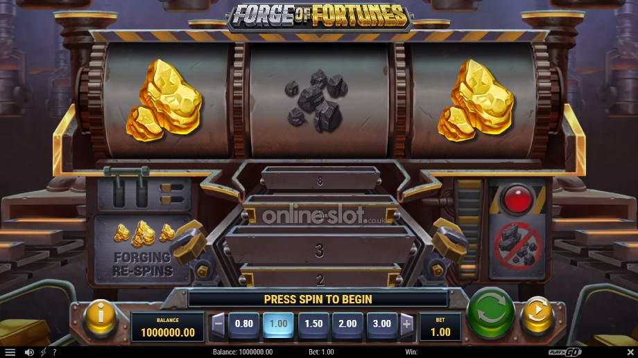 forge of fortunes slot base game