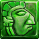 inca idols slot green aztec face symbol
