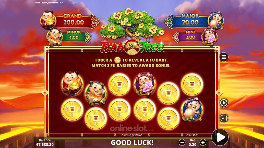 jin dynasty slot bao tree bonus feature