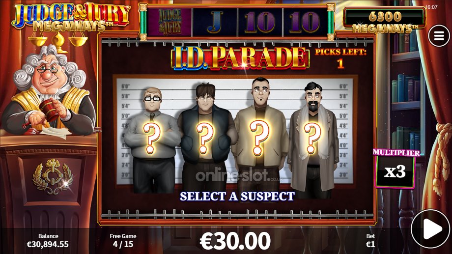 judge and jury megaways slot id parade feature