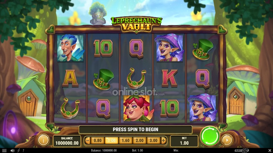 leprechauns vault slot base game
