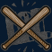 outlaws inc slot baseball bats symbol