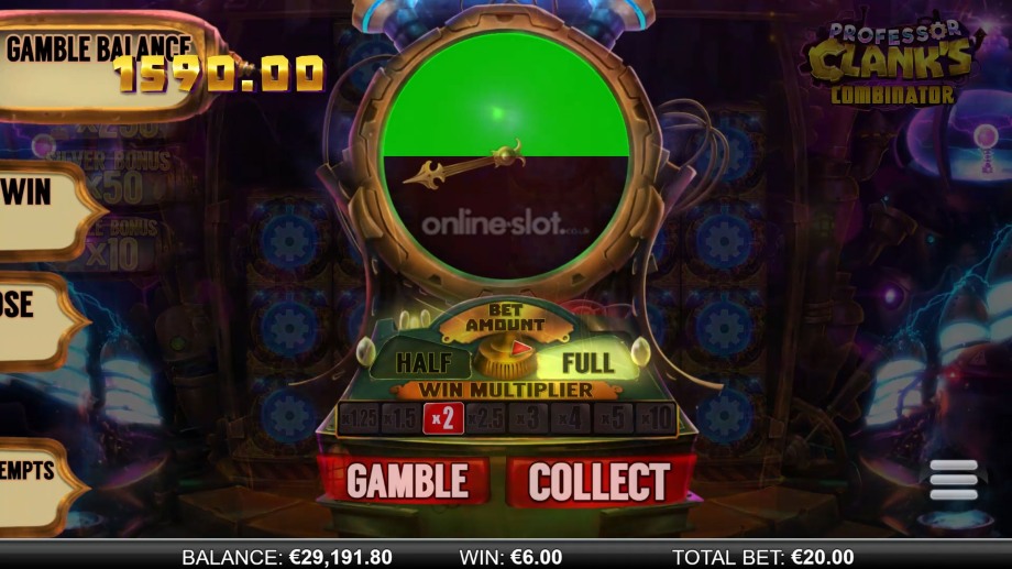 professor clanks combinator slot gamble feature
