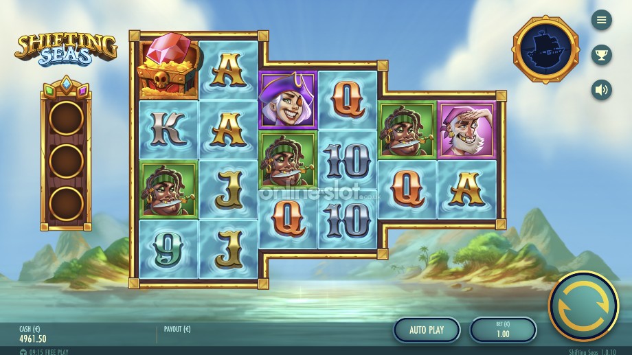 shifting seas slot base game