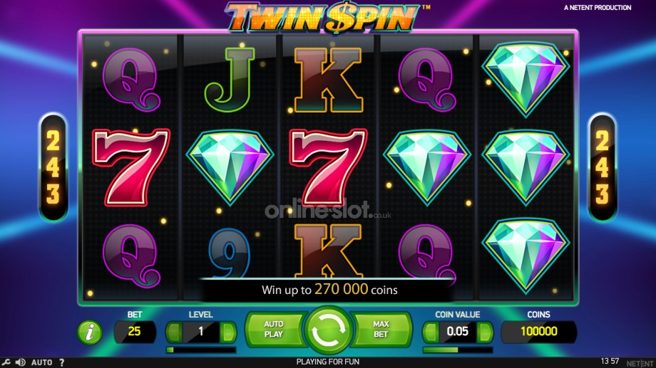 twin spin slot base game
