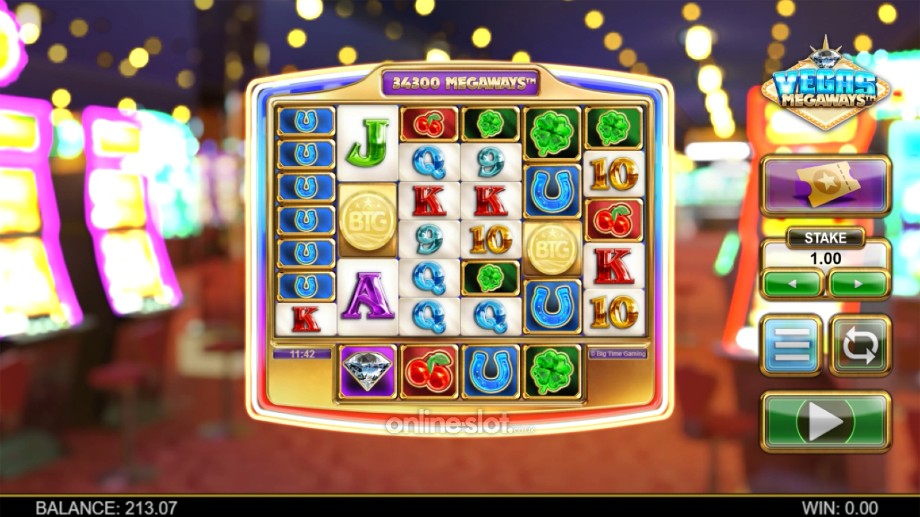 vegas megaways slot base game
