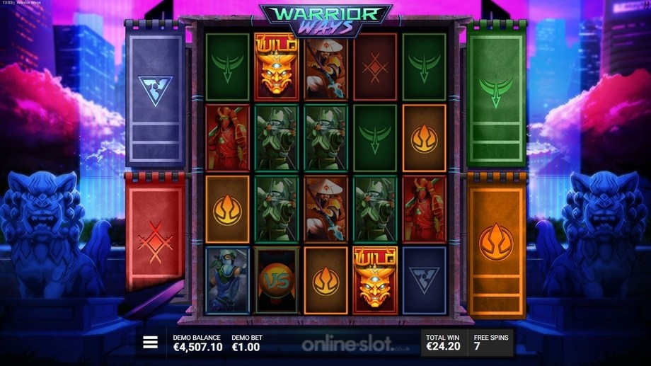 warrior ways slot conquest feature