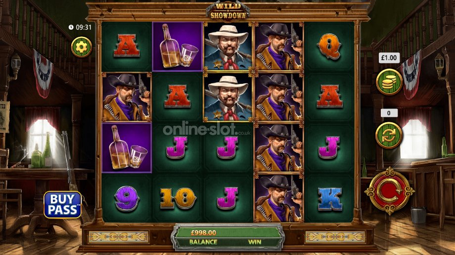 wild showdown slot base game