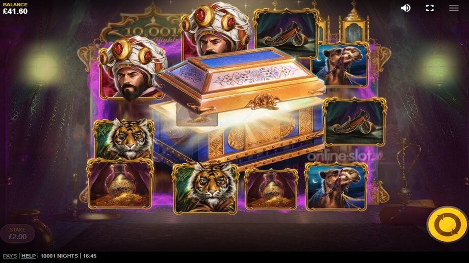 10001 nights slot imperial spin feature