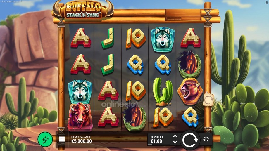 buffalo stack n sync slot base game