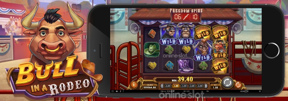 bull in a rodeo mobile slot
