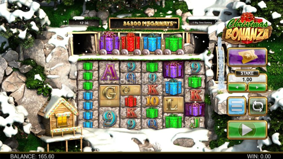 christmas bonanza megaways slot base game