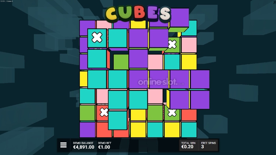 cubes 2 slot multi colour free spins feature