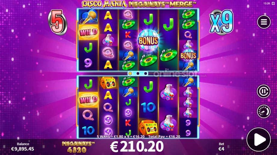 disco mania megaways merge slot free games feature