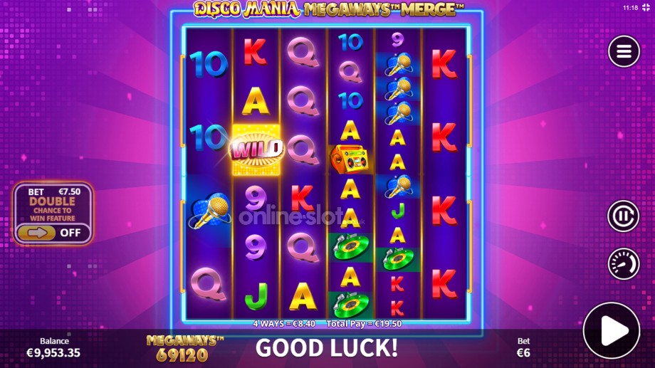 disco mania megaways merge slot merge feature