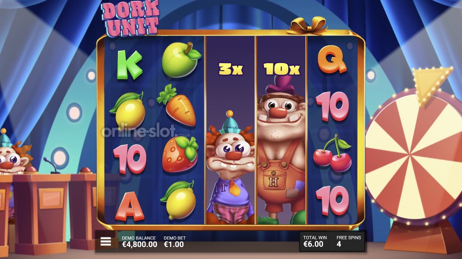 dork unit slot dork spins feature