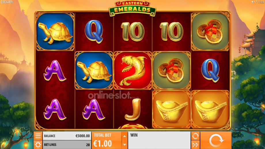 eastern emeralds slot base game