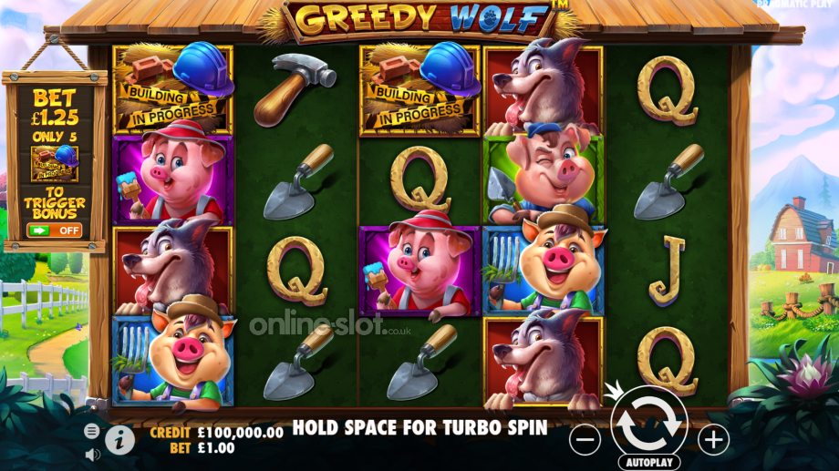 greedy wolf slot base game