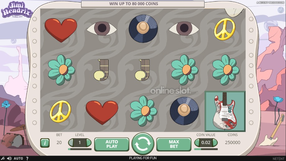 jimi hendrix slot base game