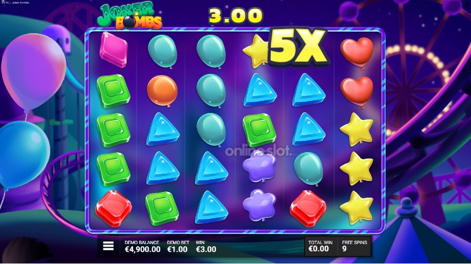 joker bombs slot free spins feature