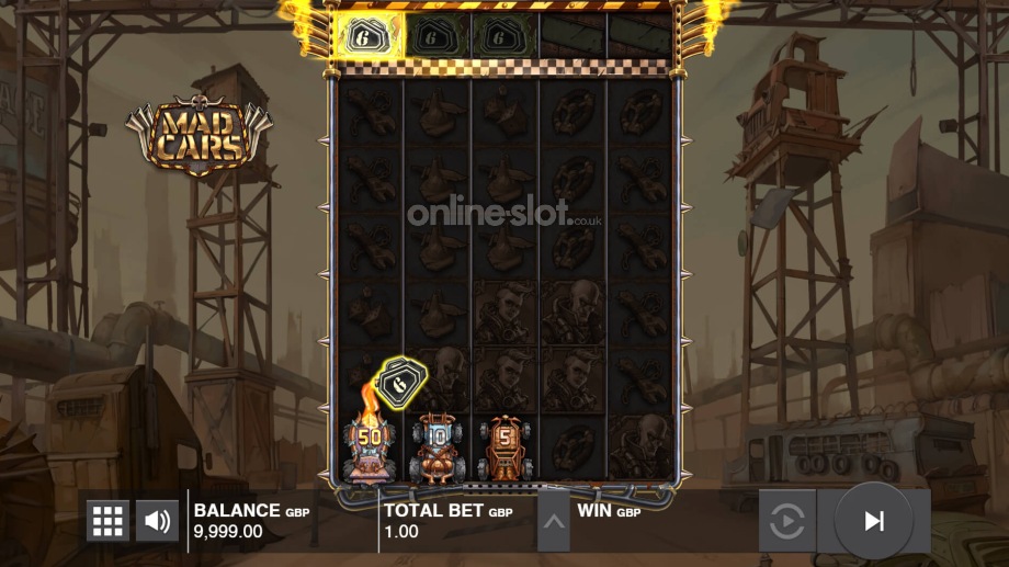 mad cars slot boost reel feature