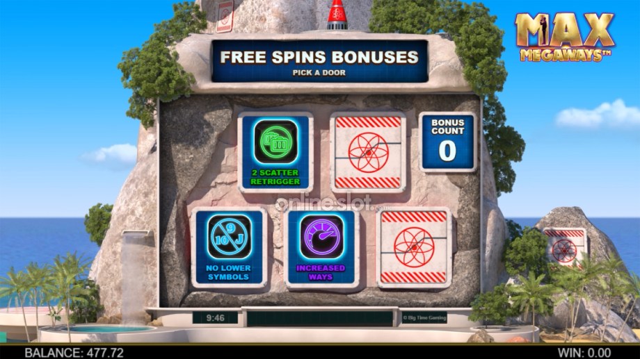 max megaways slot free spins features