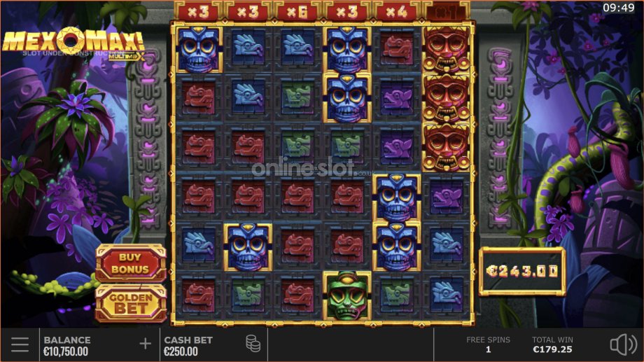 mexomax slot free spins feature