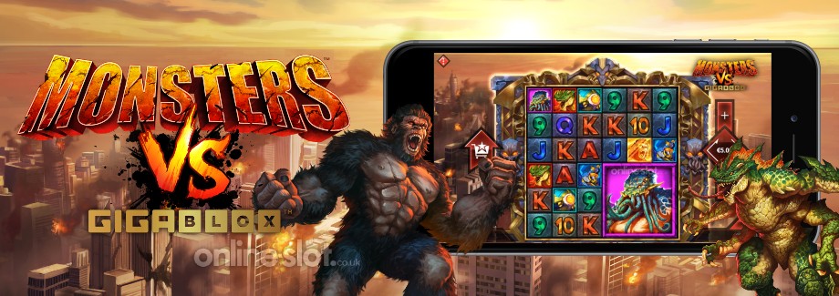 monsters vs gigablox mobile slot