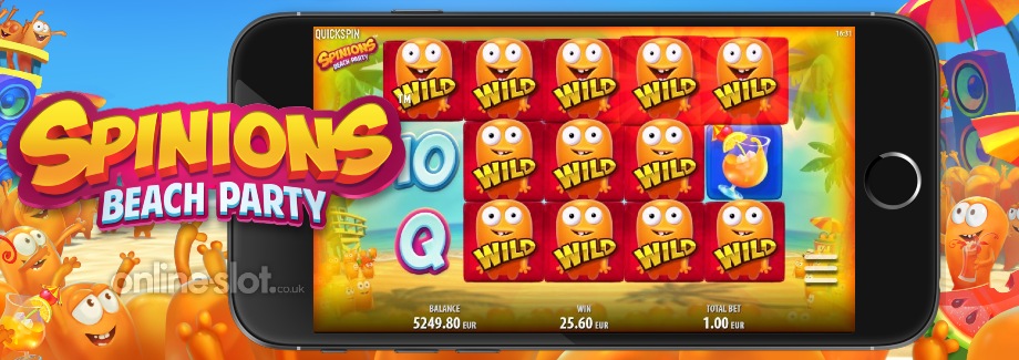 spinions beach party mobile slot