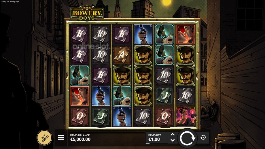 the bowery boys slot base game