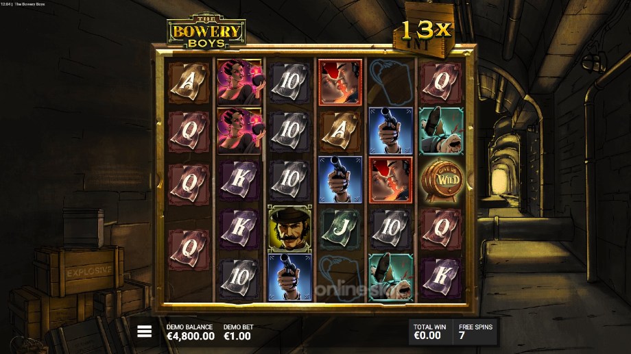 the bowery boys slot daisys dynamite feature